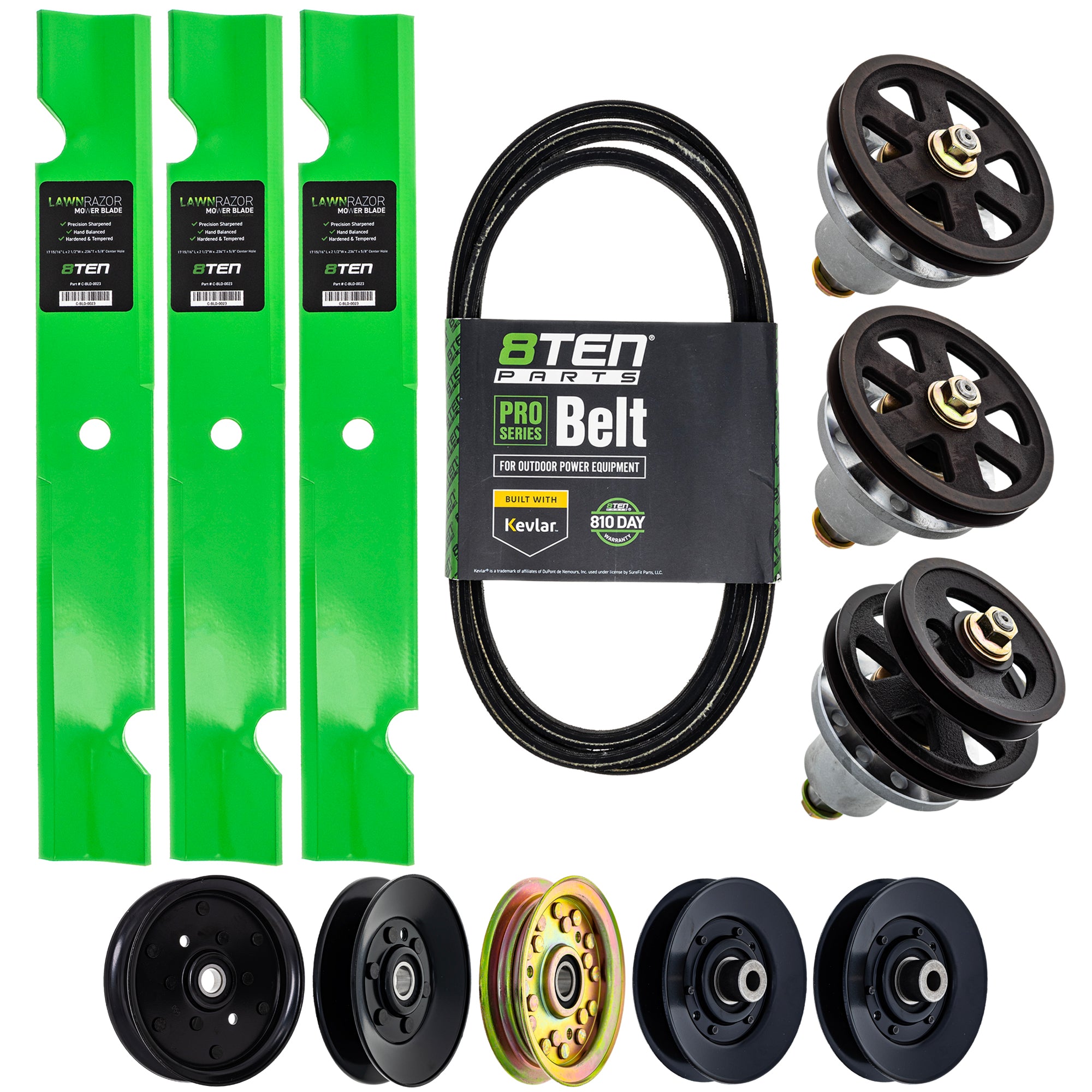 Blade Spindle Belt Idler Deck Kit For Toro Wheel Horse Hayter MK1010182