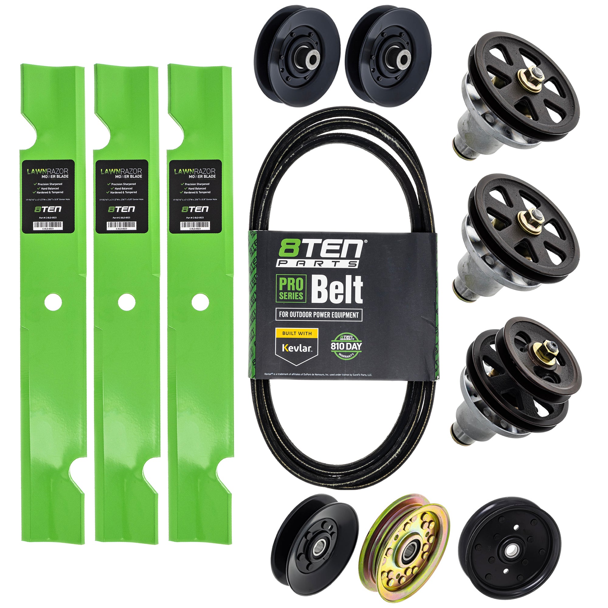 Blade Spindle Belt Idler Deck Kit For Cub Cadet Columbia Troy-Bilt MK1010183