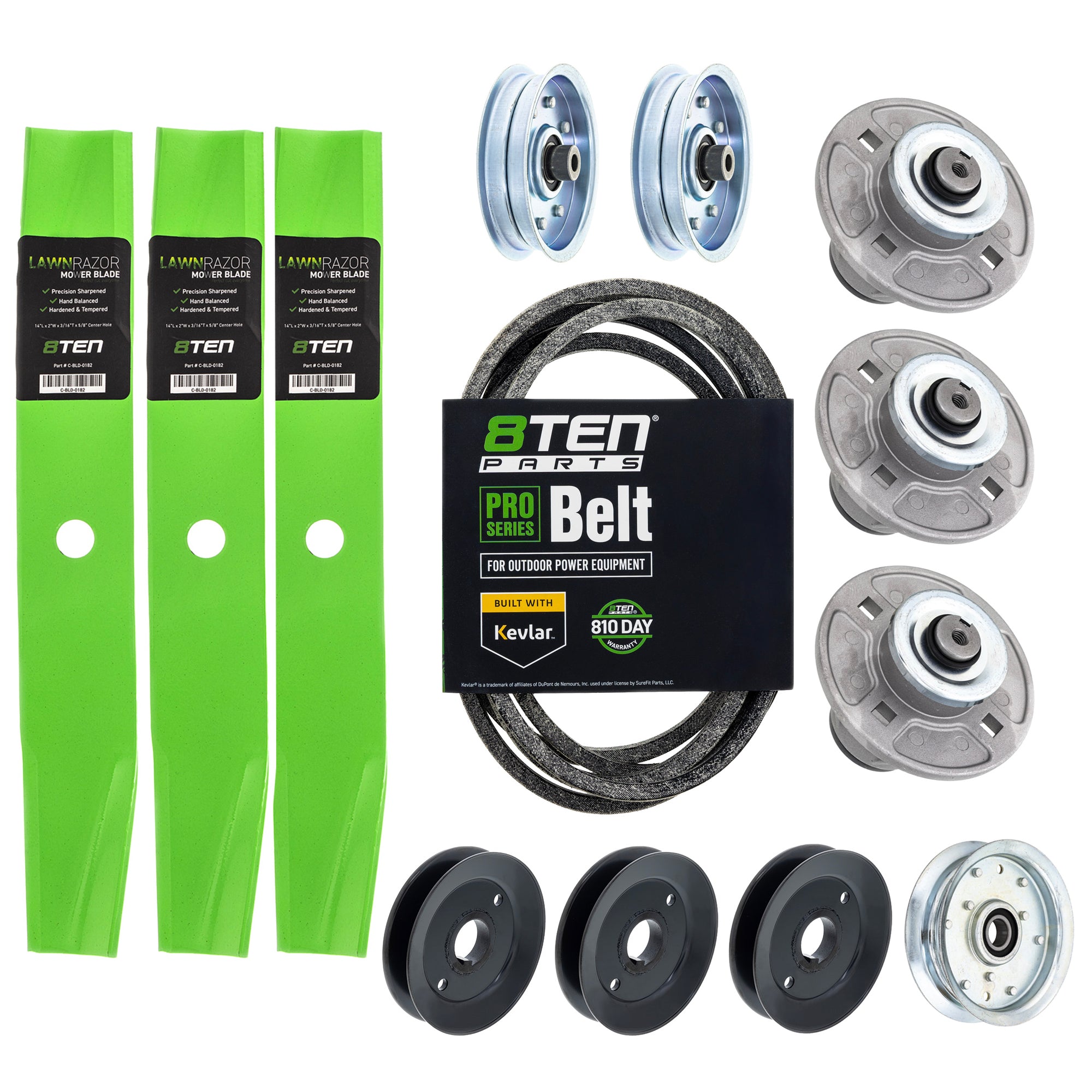 Blade Spindle Belt Pulley Idler Deck Kit For Gravely Ariens MK1010200