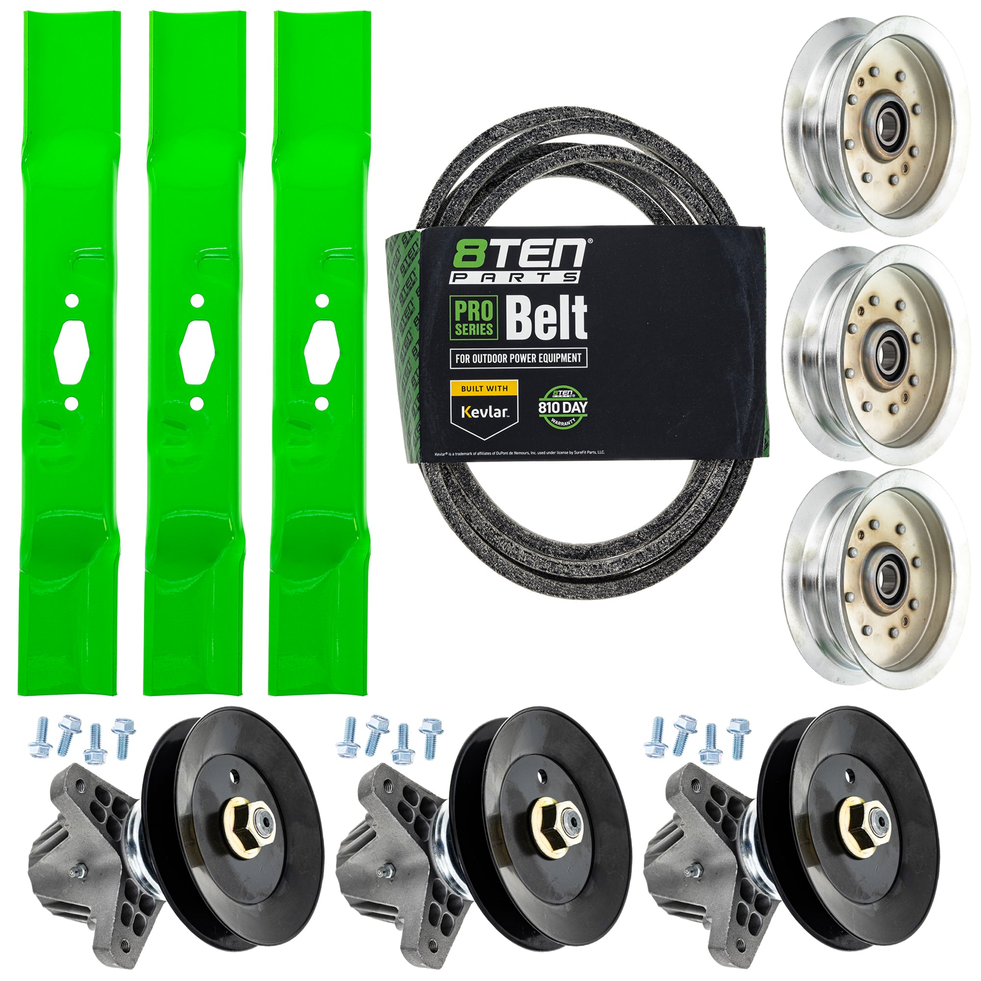 Blade Spindle Belt Idler Deck Kit For Cub Cadet Troy-Bilt MK1012254