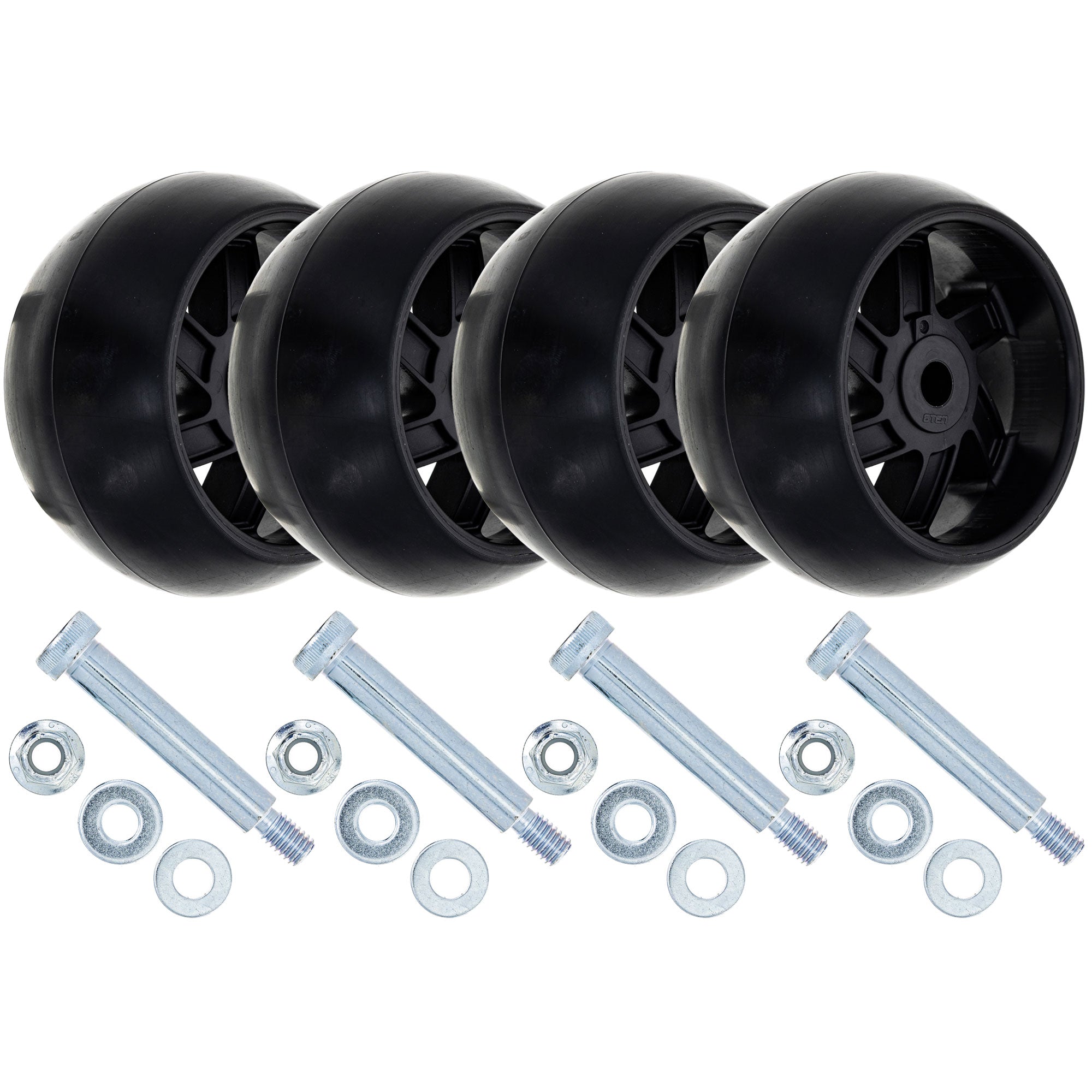 Deck Wheel Kit with Hardware For Husqvarna Jonsered Poulan Pro MK1012396
