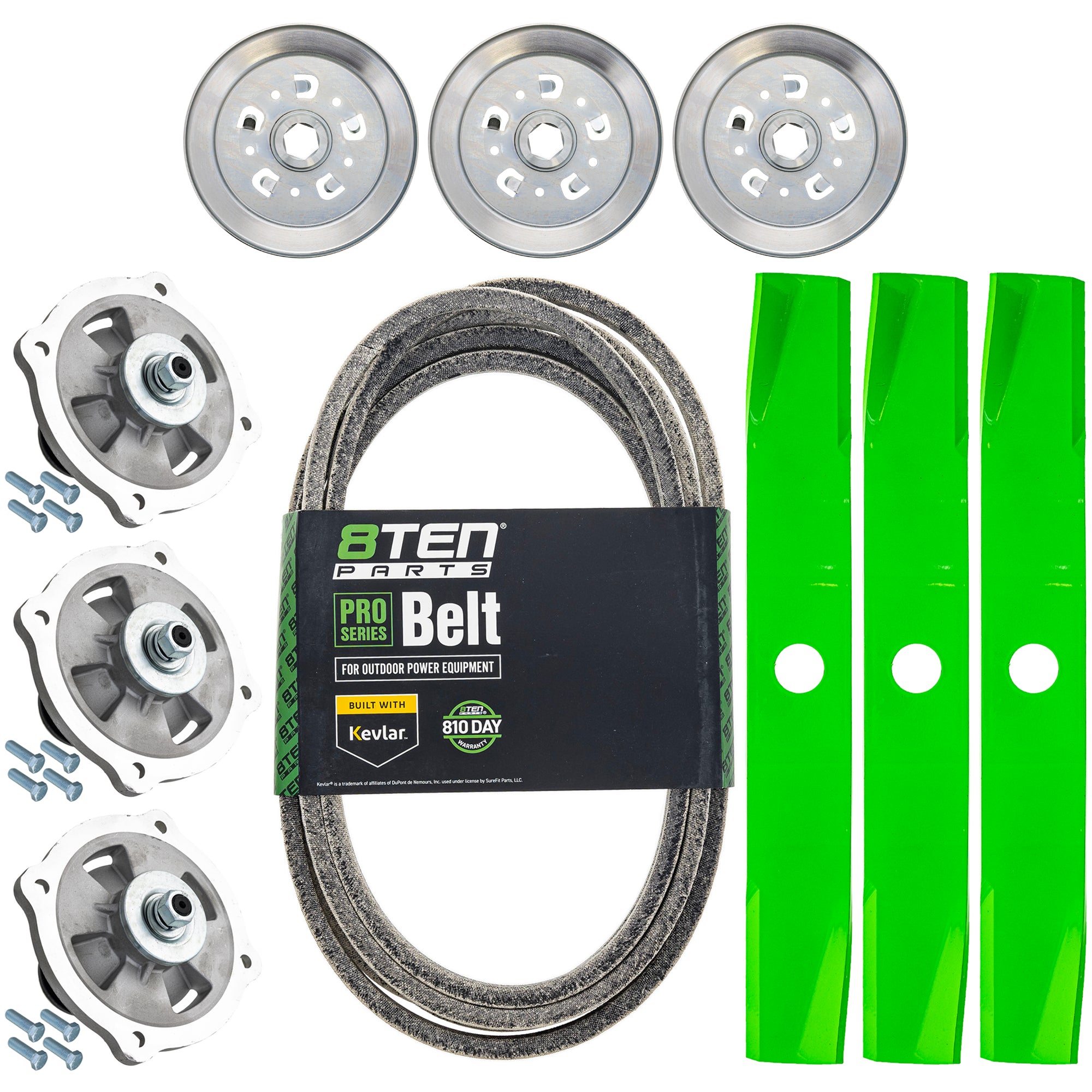 Blade Spindle Belt Kit for Kubota RCK54P-724Z Z724 54-Inch K5645-34340