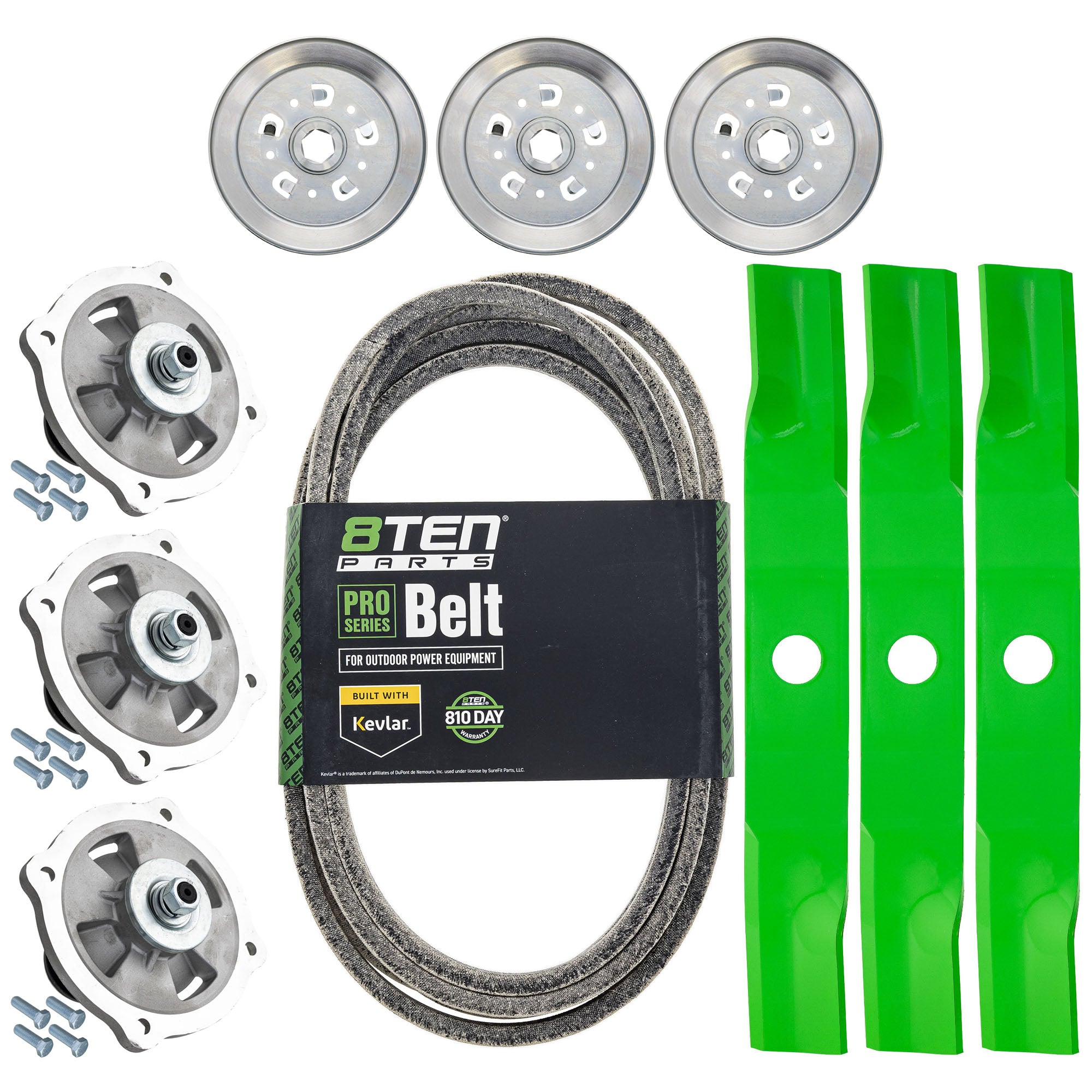 Blade Spindle Belt Kit for Kubota Z724XKW-3 RCK54P-781Z 54-Inch K5613-34340