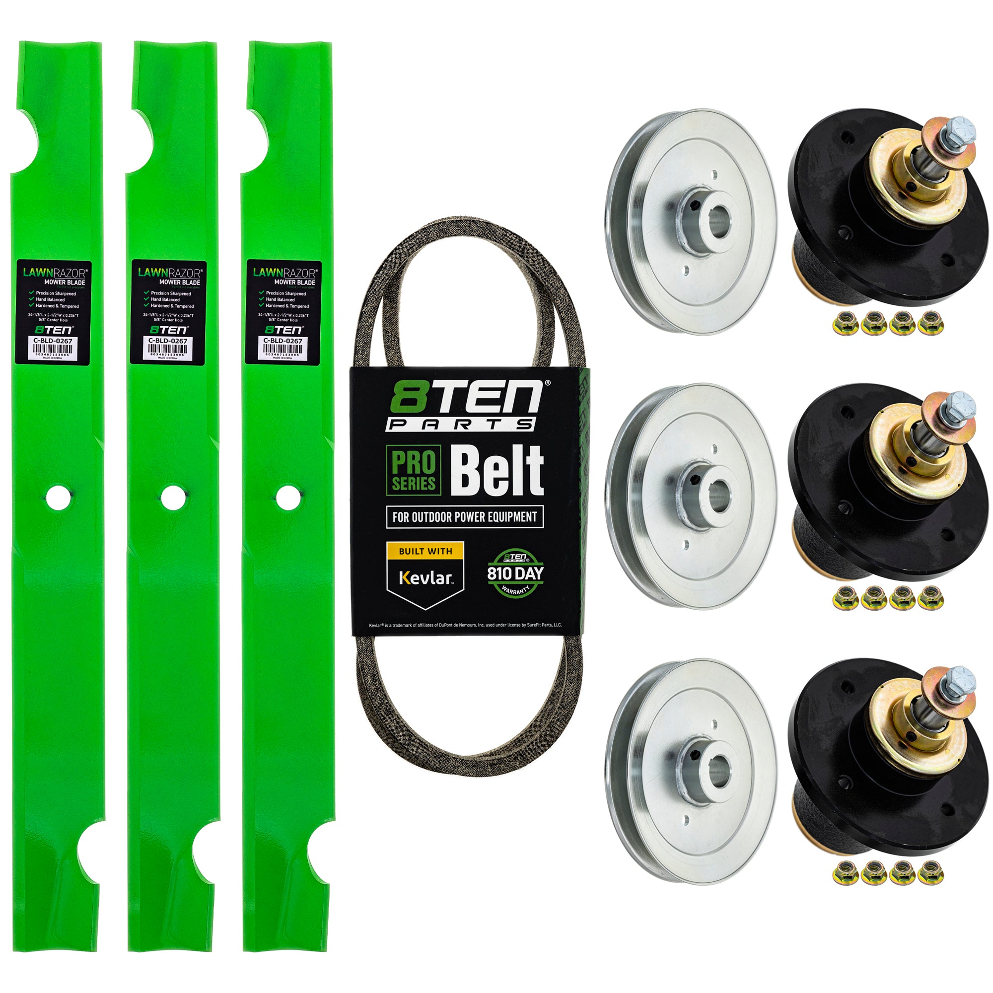 Blade Spindle Belt Kit for Bad Boy Rebel 72-Inch 038-7230-00 037-4000-00