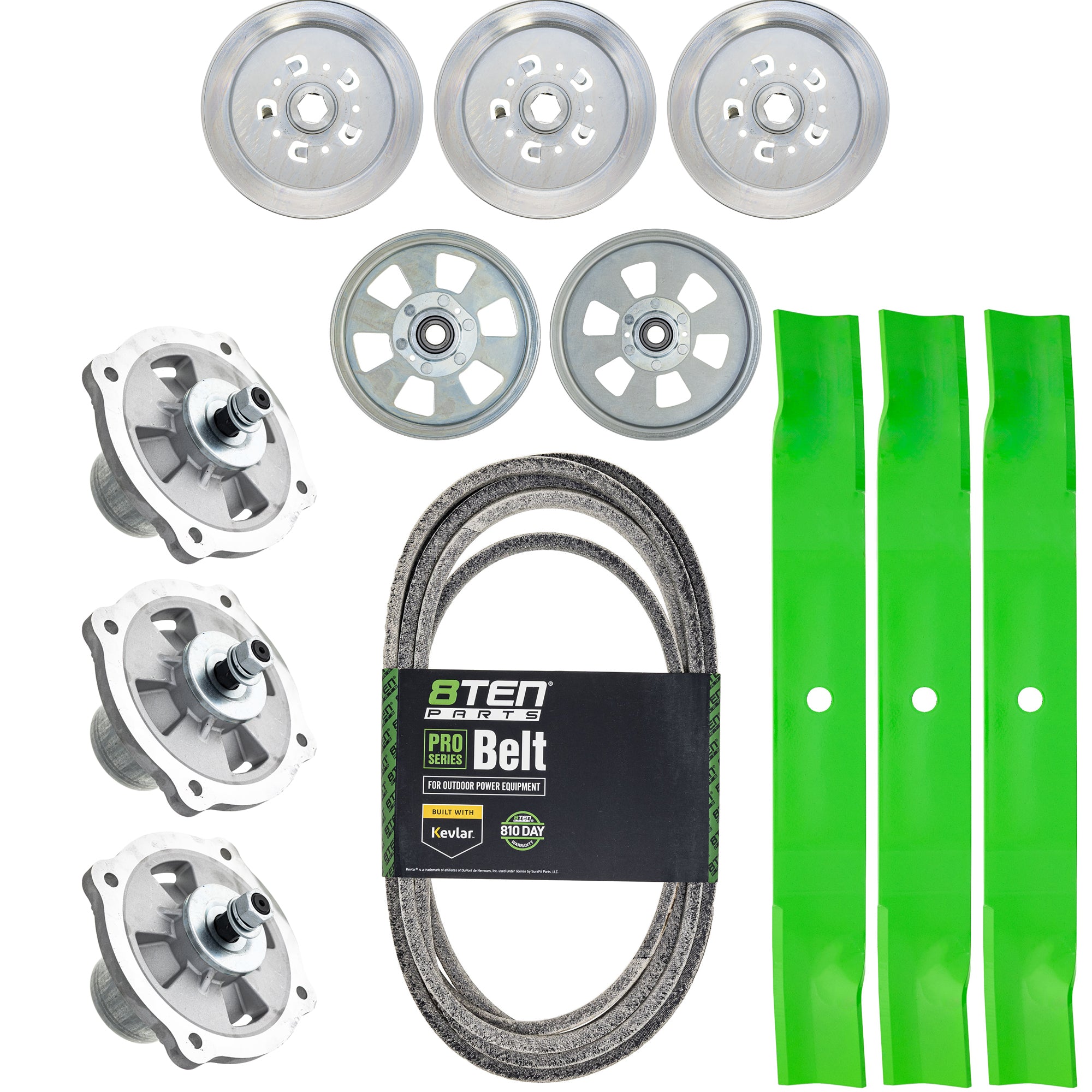 Blade Spindle Belt Kit for Kubota RCK60P-781Z Z726 60-Inch K5647-34340