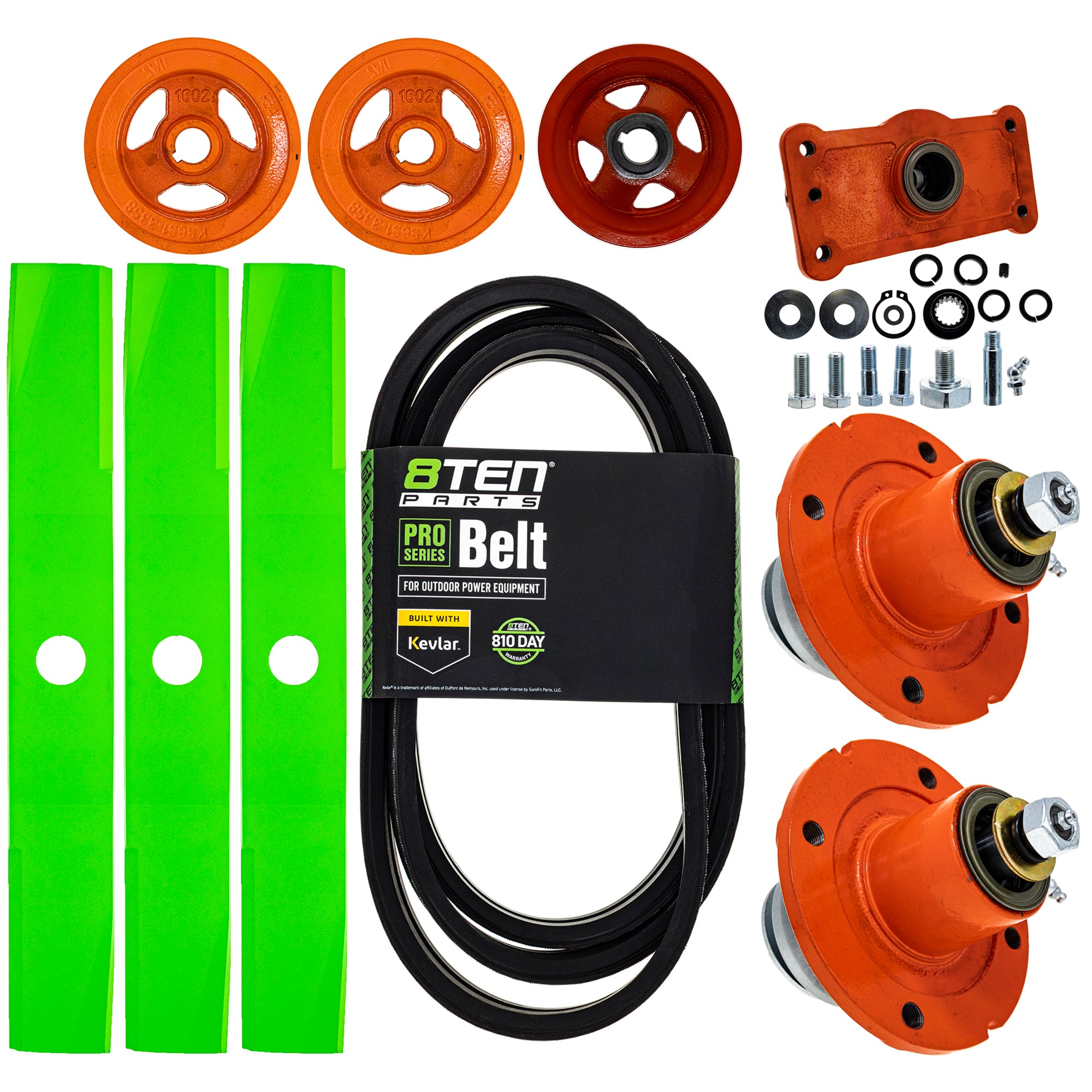 Blade Spindle Belt Kit for Kubota B2410 B7400 RCK54-24B 54-Inch K5764-34330