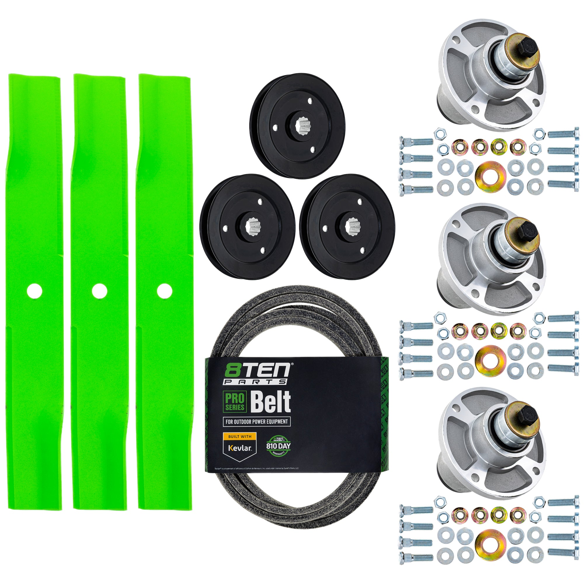 Blade Spindle Belt Kit for Hustler Sport 54-Inch Deck 797696 607418P 786889