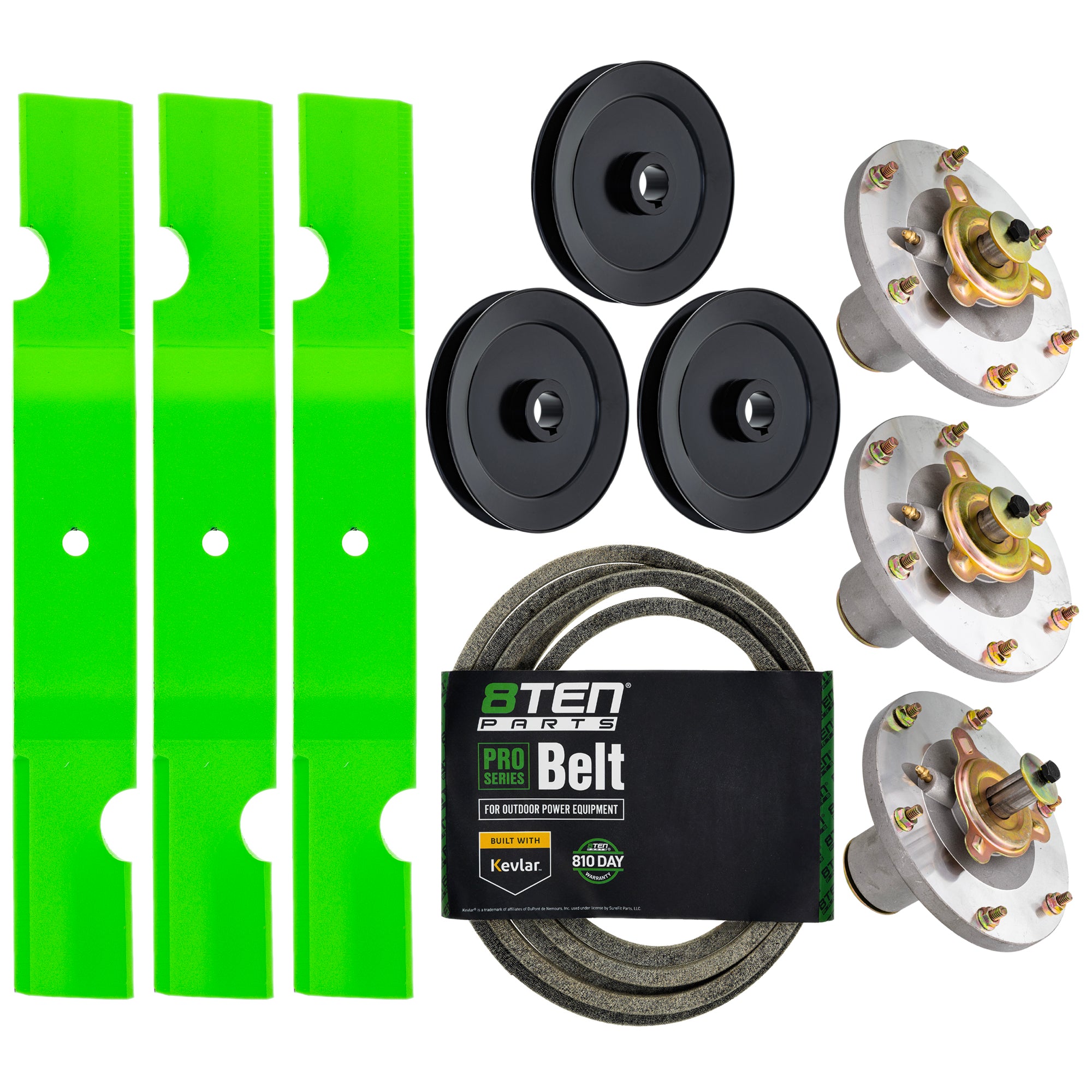 Blade Spindle Belt Kit for Grasshopper 3461 3452 52-Inch 320239 623763
