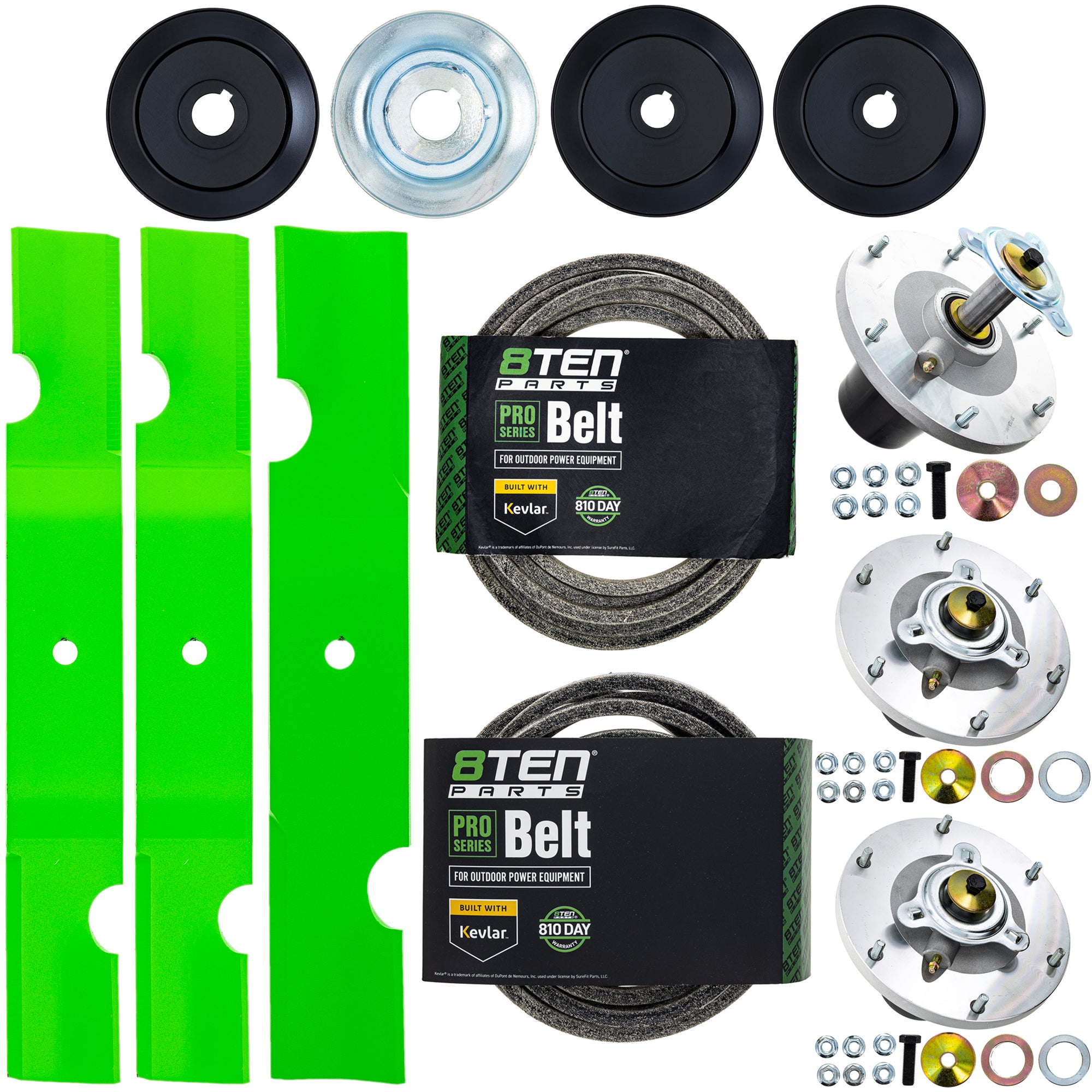 Blade Spindle Belt Kit for Grasshopper m148 225 48-Inch 320239 320234