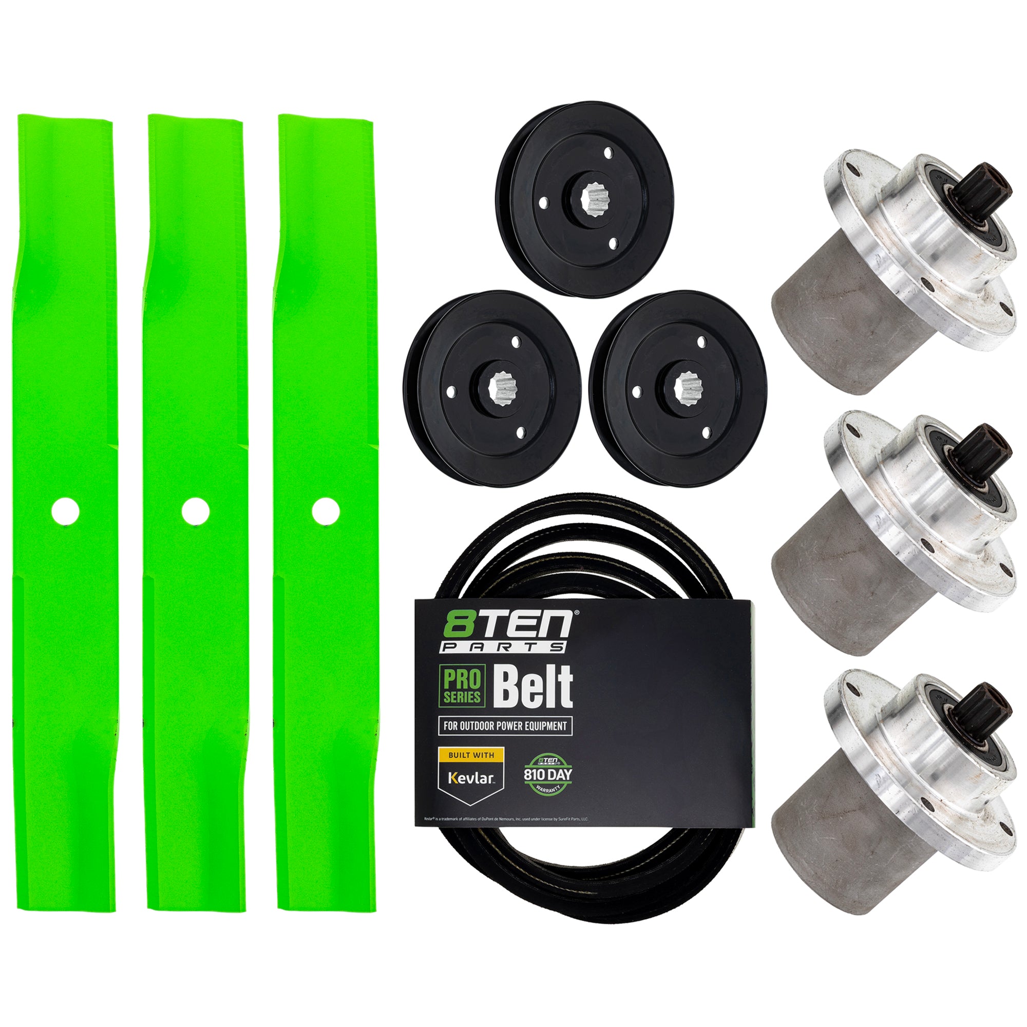 Blade Spindle Belt Kit for Hustler Trimstar 54-Inch 797696 783506 601788