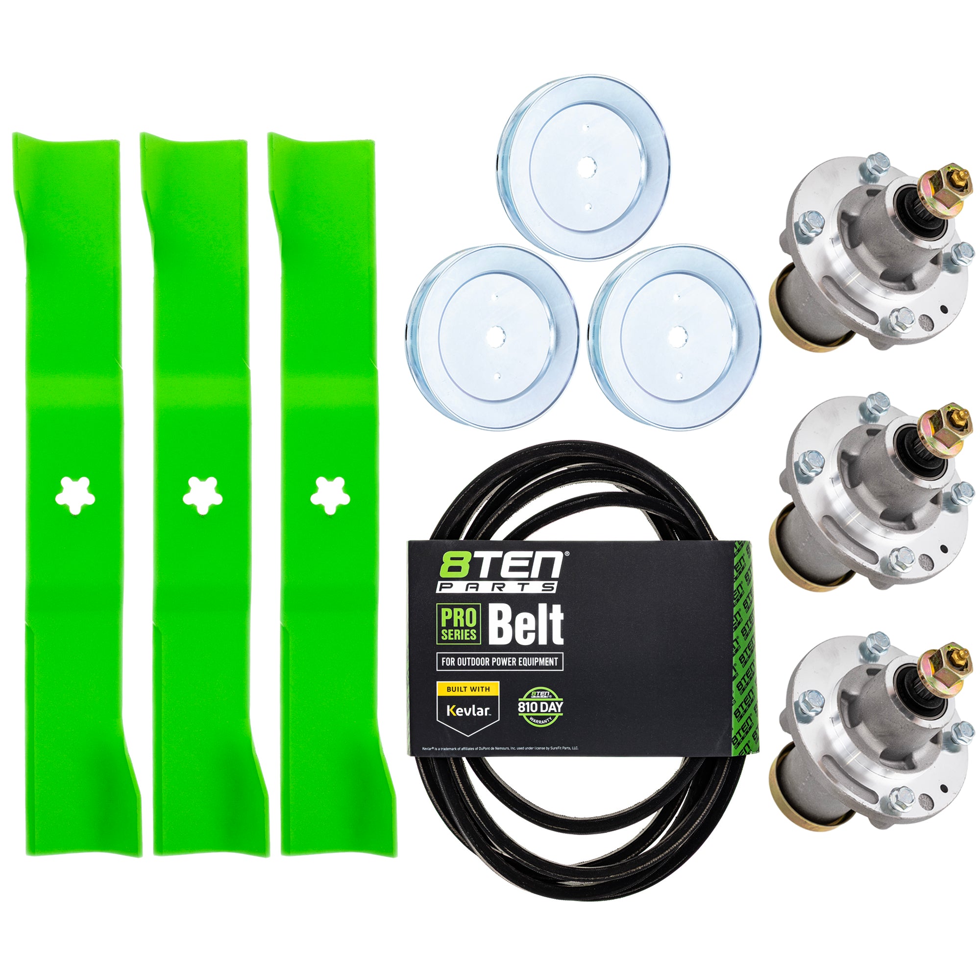 Blade Spindle Belt Kit for Husqvarna MZ54 54-Inch 582760501 582236501