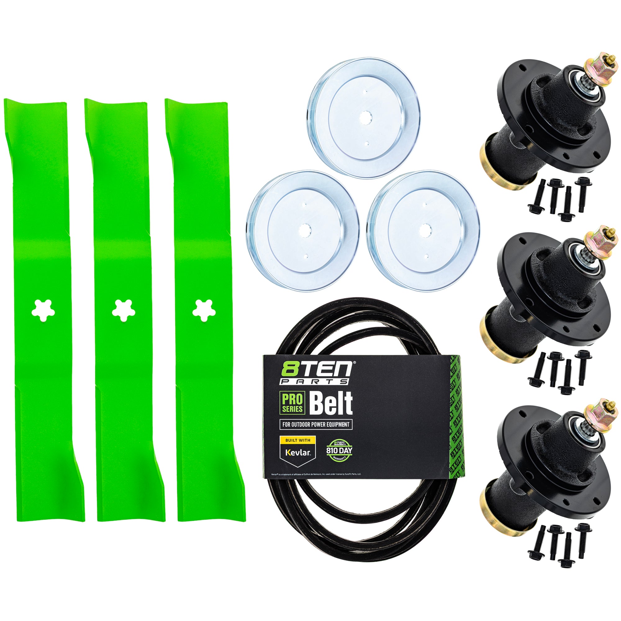 Blade Spindle Belt Kit for Husqvarna MZ54 54-Inch 582760502 539131898