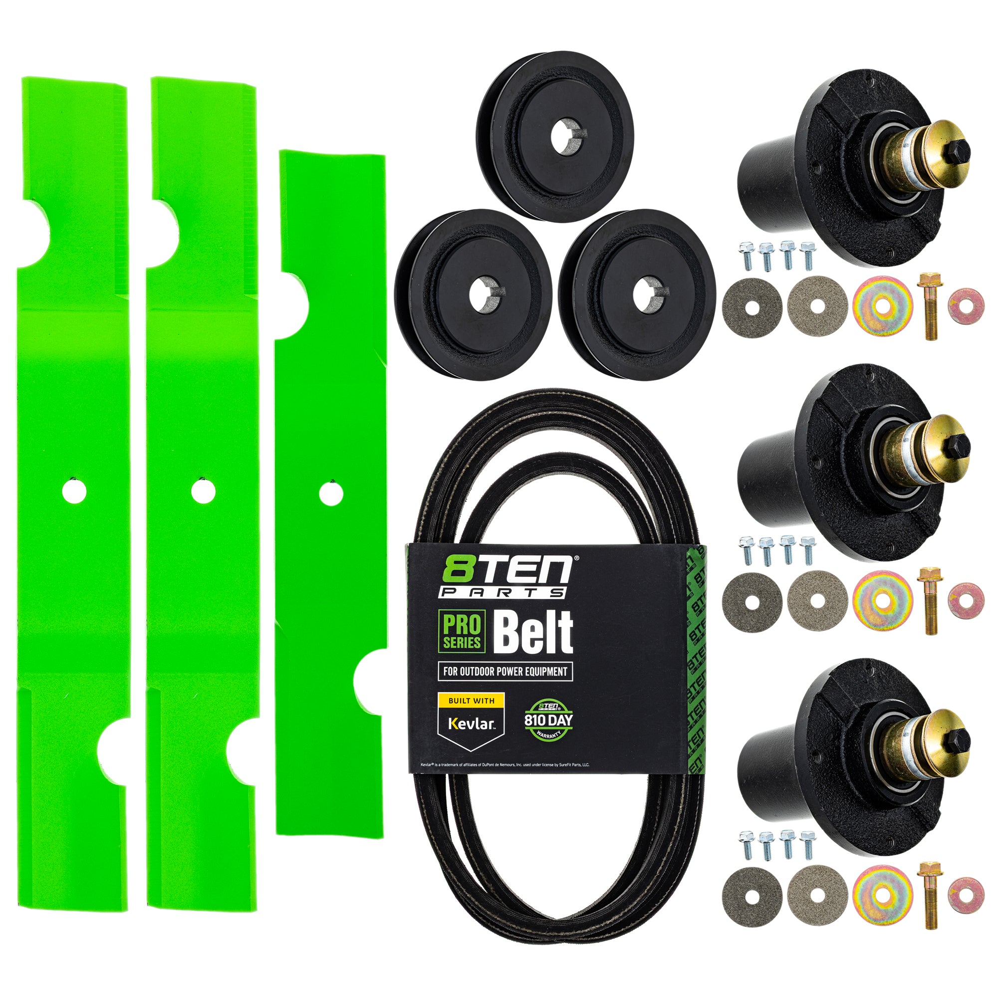 Blade Spindle Belt Kit for Grasshopper 9148 48-Inch 320239 320234 383008