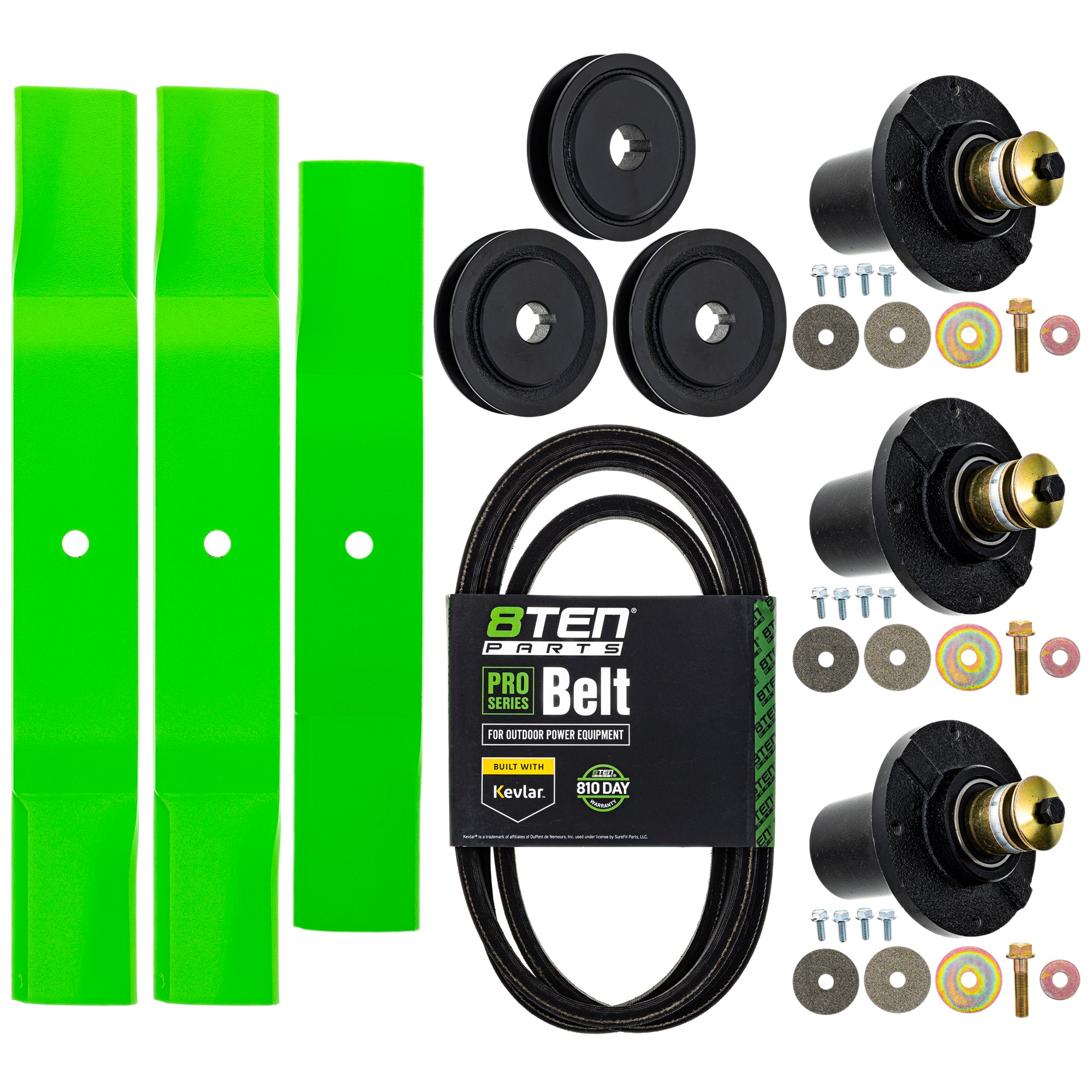 Blade Spindle Belt Kit for Grasshopper 9548 9648 48-Inch 320239 320234