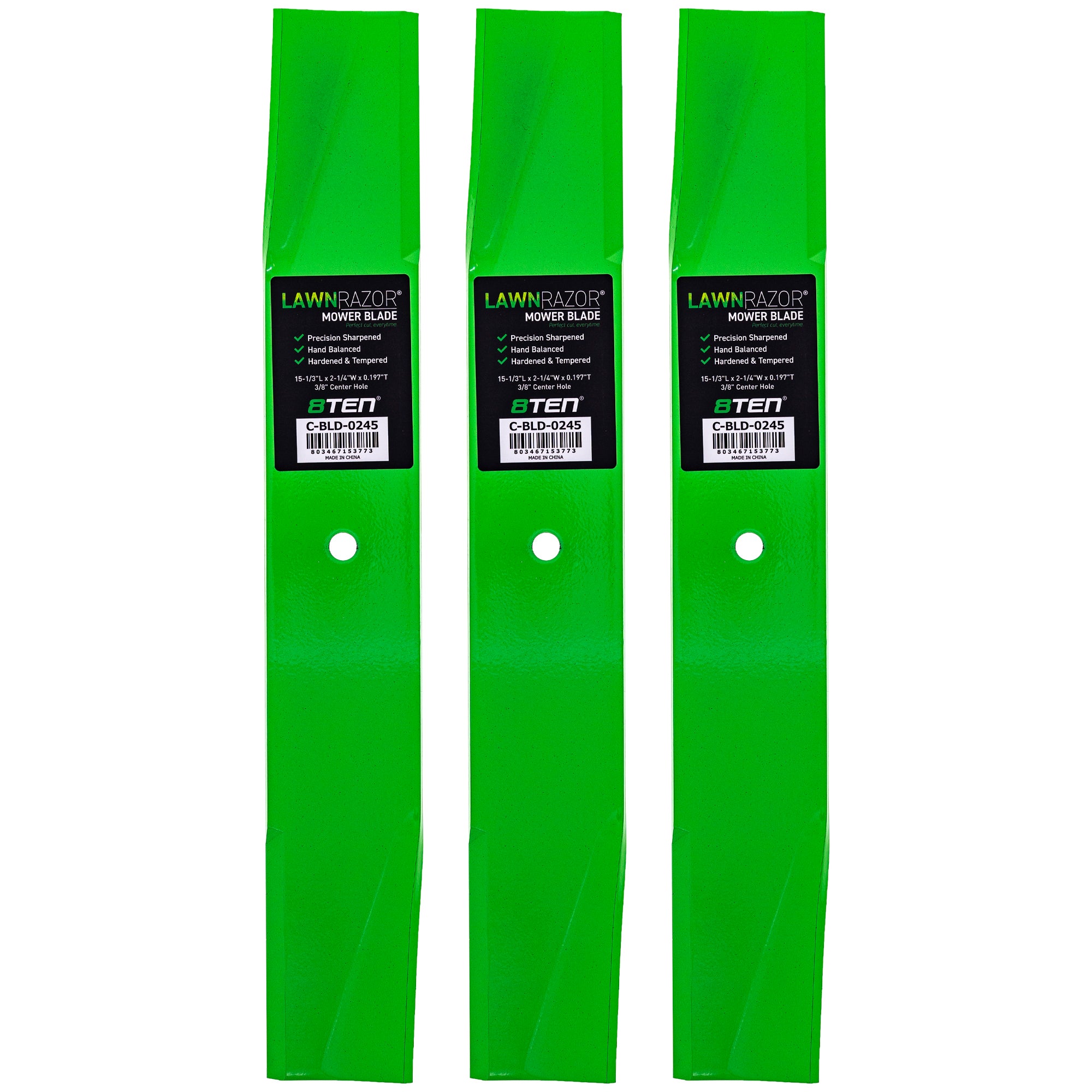 LawnRAZOR Medium Lift Blade For Roper AYP Poulan Pro 122265X 106635X 25034 532025034 25034R | 1-PACK