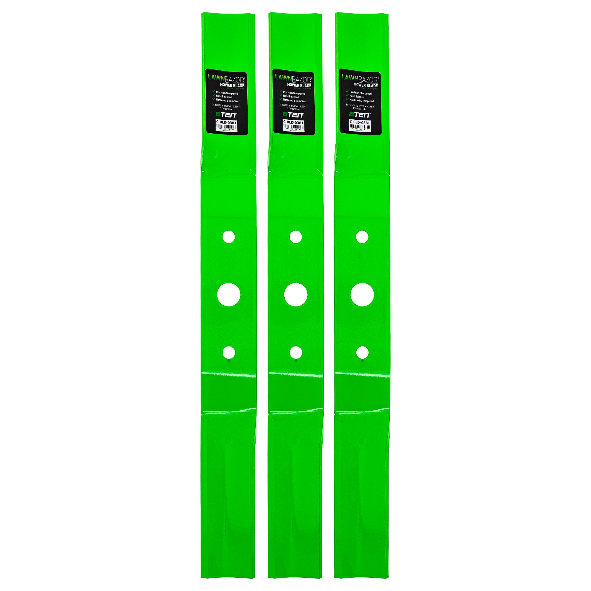 LawnRAZOR High Lift Blade For Cub Cadet WM-1008199kt | 3-PACK