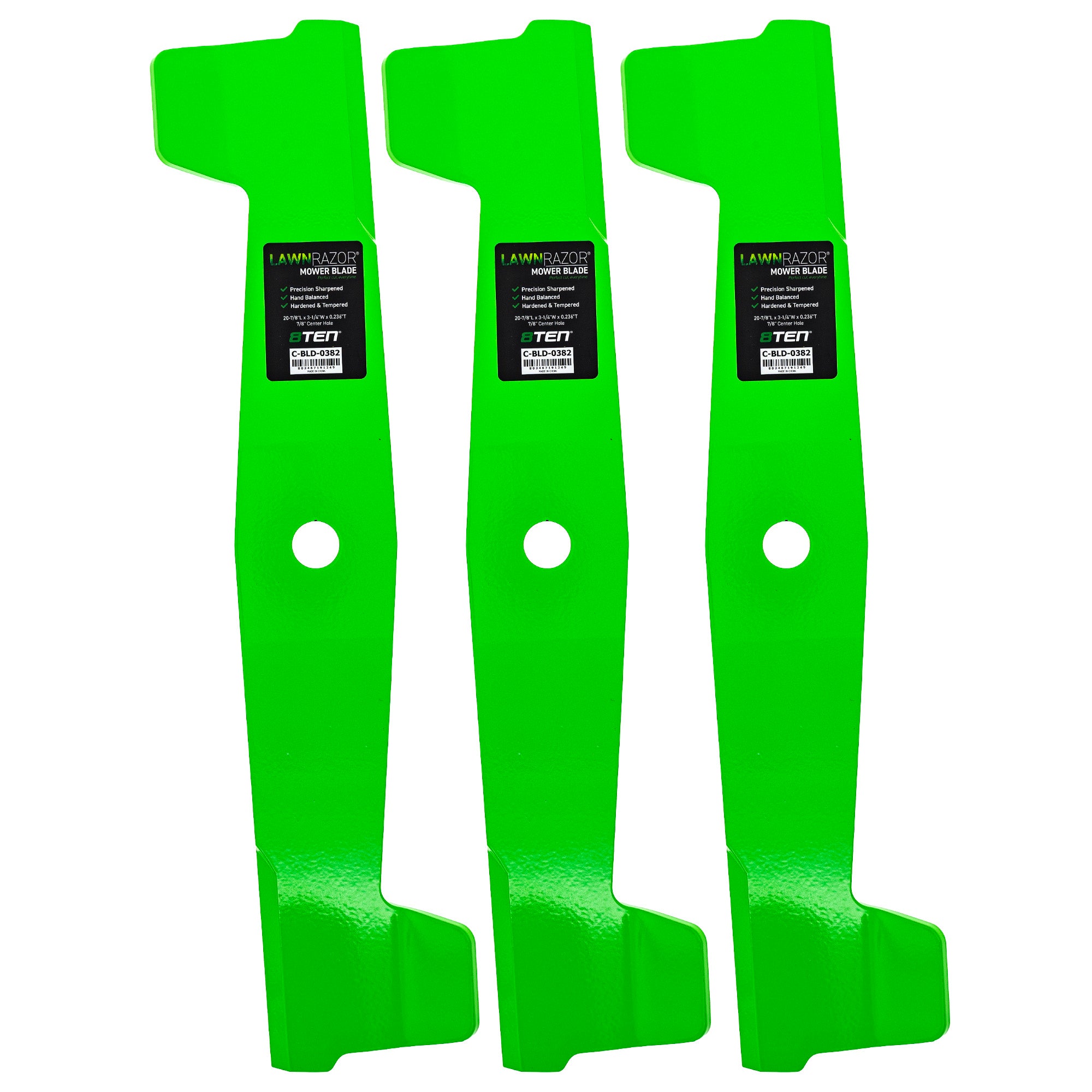 LawnRAZOR Low Lift Blade For John Deere M133381 | 3-PACK