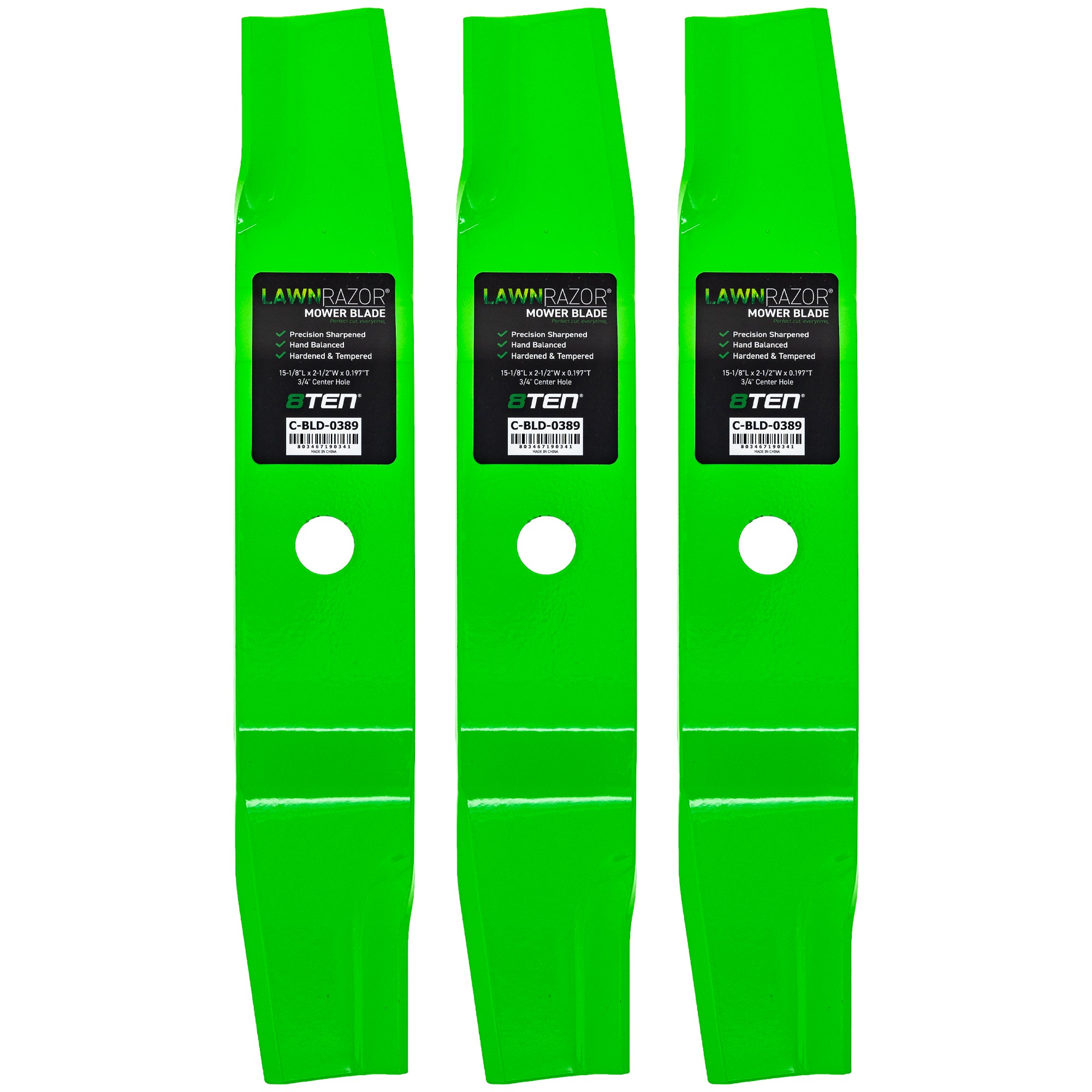 LawnRAZOR High Lift Blade For Cub Cadet IH-59704-C1 759-3812 742P3002 742-3002-0637 742-3002 | 3-PACK