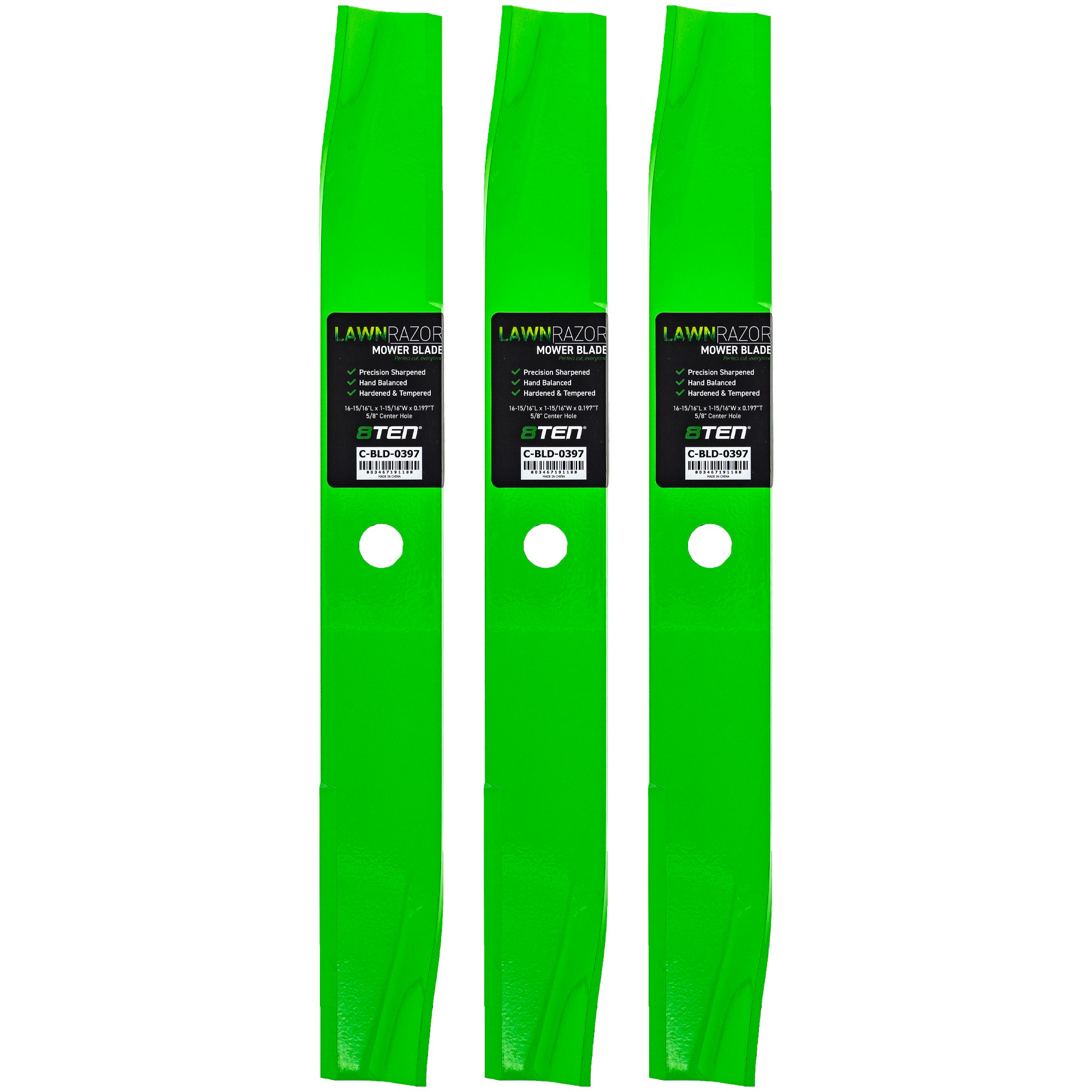 LawnRAZOR High Lift Blade For Murray 042124 08816600 038883 091871E701 97-119 97-024 742-025019-4046 | 3-PACK