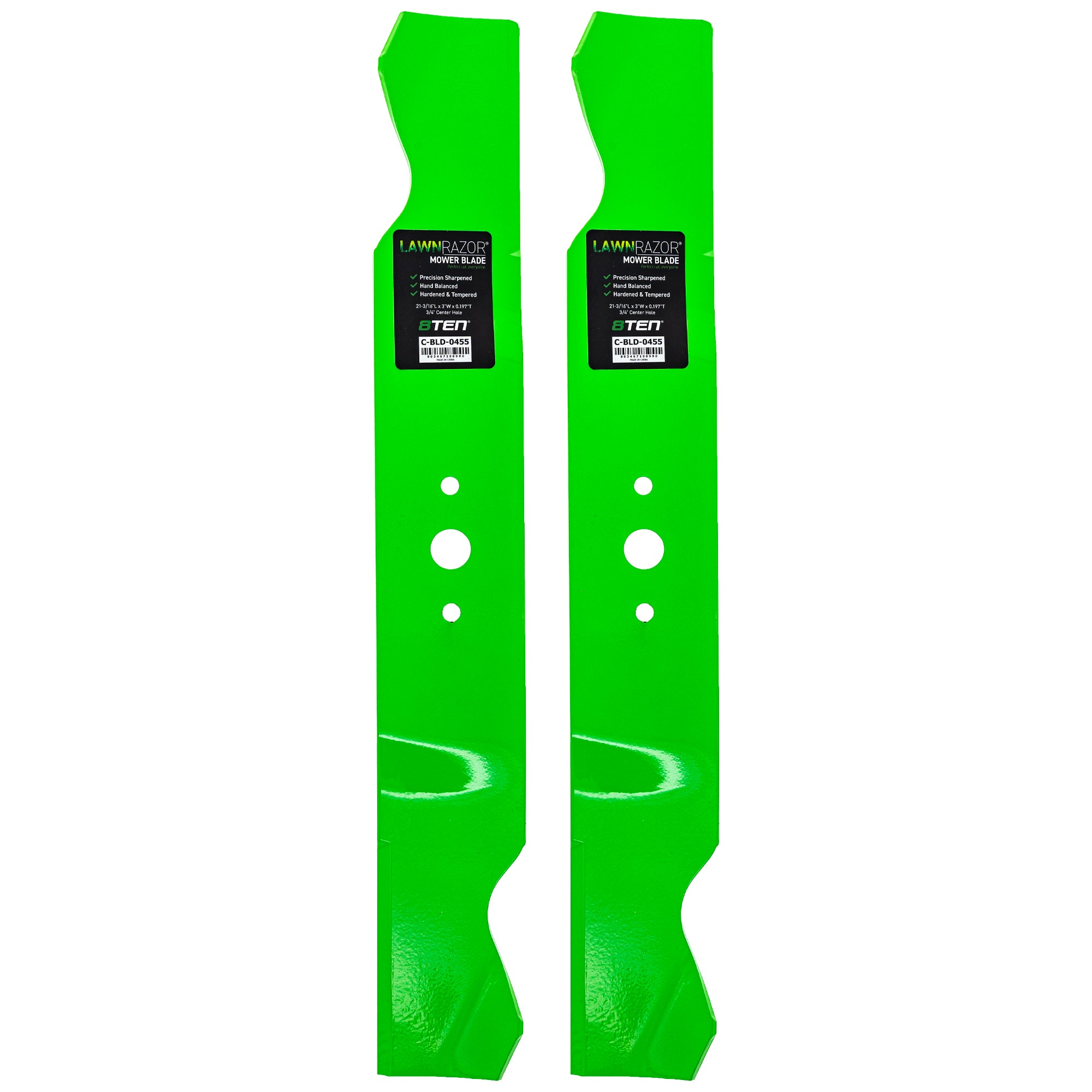 LawnRAZOR Notched Low Lift Blade For Cub Cadet 759-3824 742P3018 742-3018 | 2-PACK