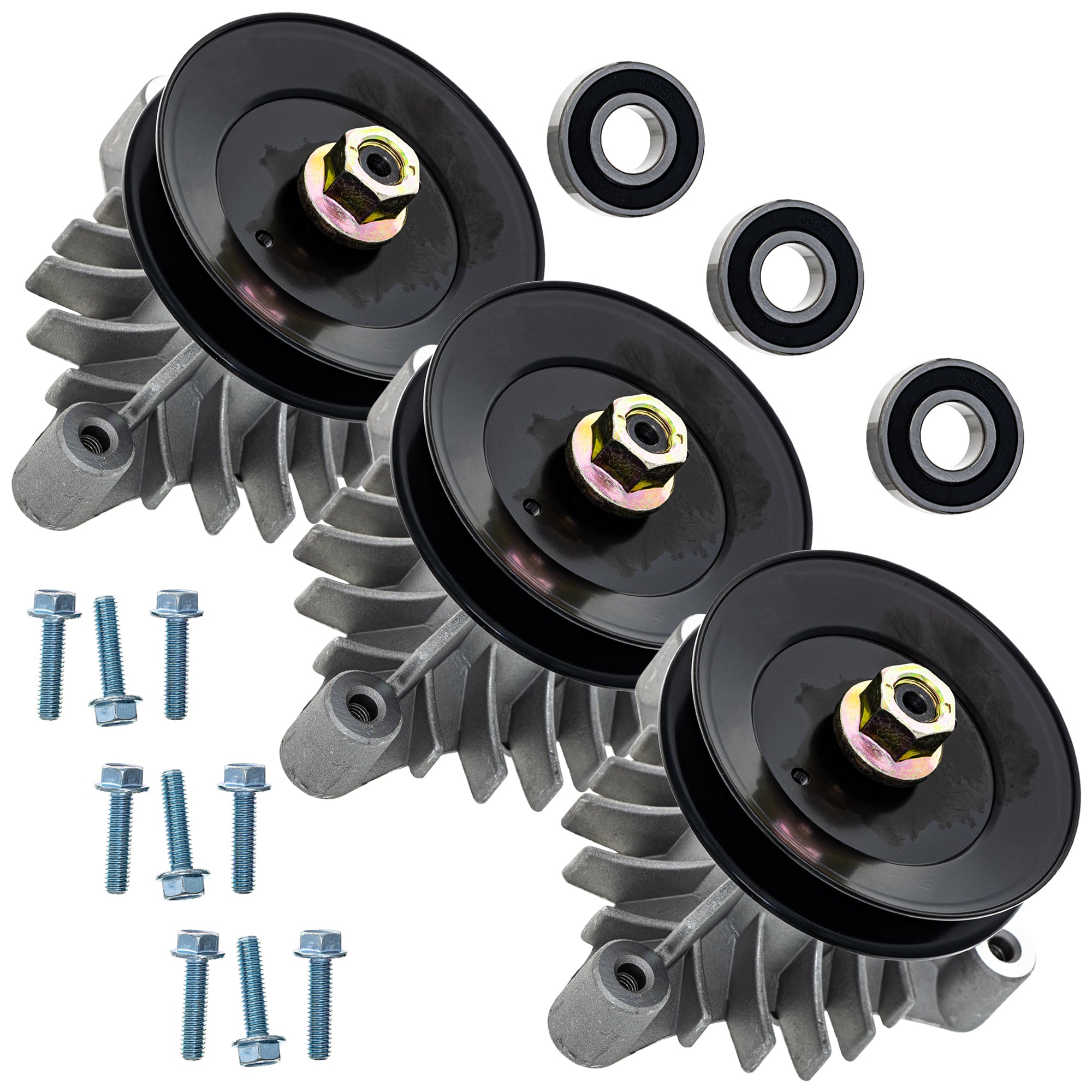 Deck Spindle Set For Wizard AYP Craftsman | 3-PACK