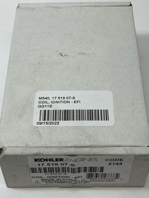 Kohler 17 519 07-S Coil, Ignition - Efi