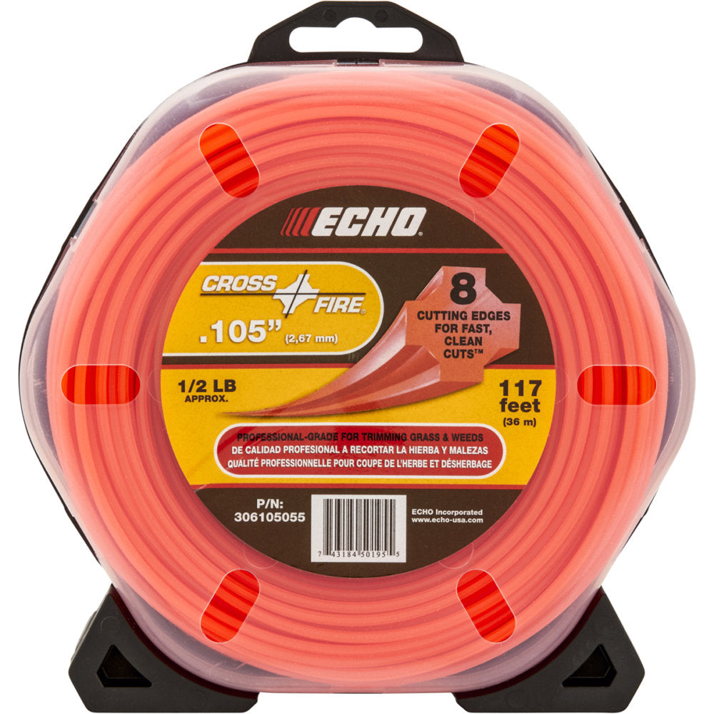 Echo Cross-Fire .105 Trimmer Line 1/2 Pound Donut (117 Feet) 306105055