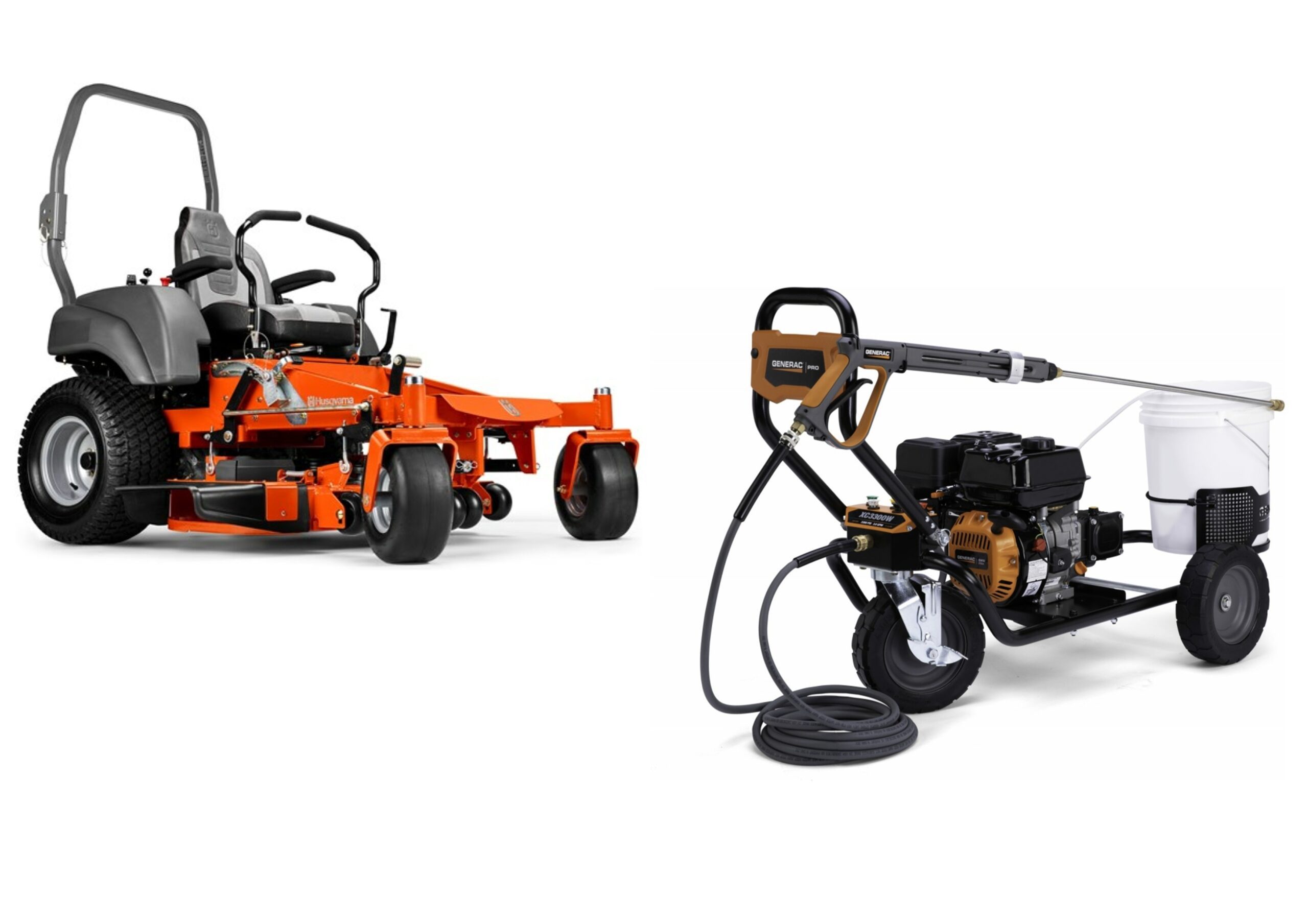 Husqvarna MZ 54 Zero Turn Mower w/ROPS Combo Deal 3300PSI Pressure Washer