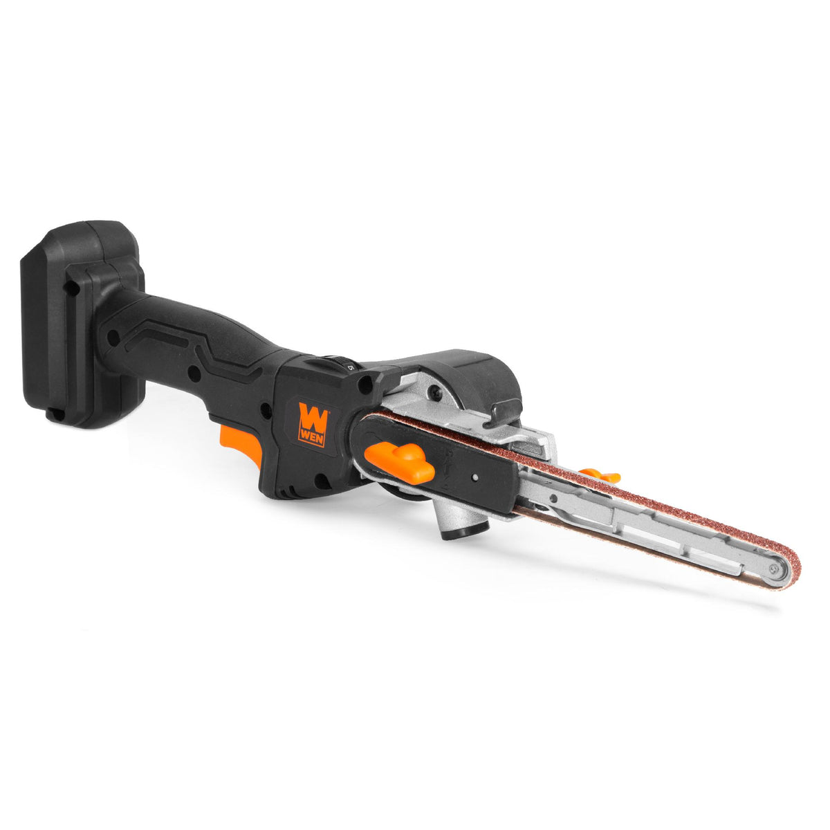 WEN 20438 20V Max Cordless Variable Speed Detailing File Sander, Brushless with 2.0 Ah Lithium-Ion Battery and Charger