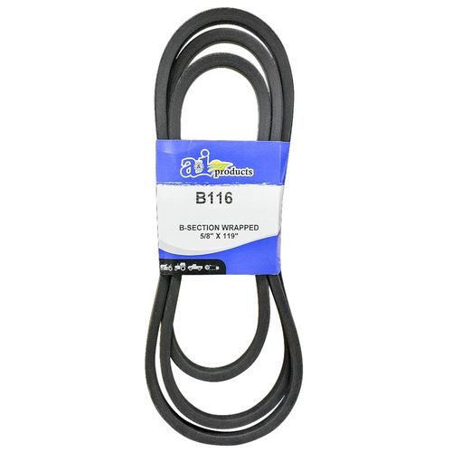 V-Belt, 5/8 In. x 119 In., To Fit Caroni And Woods Mowers
