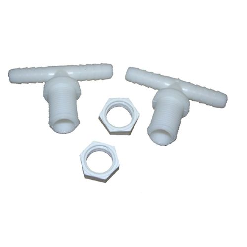 1/2" T NYLON NOZZLE BODY W/ NUT 2/PK