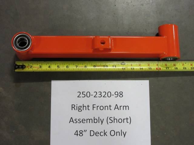250-2320-98 - Bad Boy MowersEZT Front Arm - Short (Right) Assembly 250232098