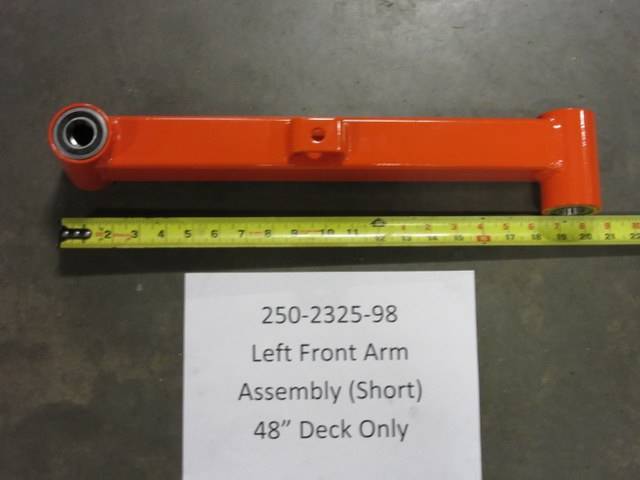 250-2325-98 - Bad Boy MowersEZT Front Arm-Short (Left) Assembly 250232598