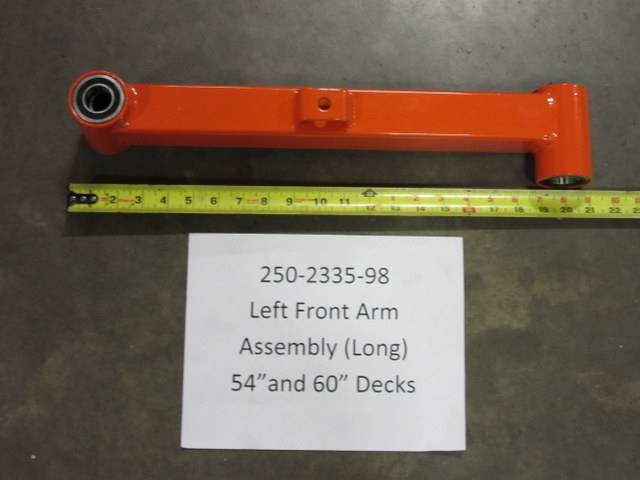 250-2335-98 - Bad Boy MowersEZT Front Arm-Long (Left) Assembly 250233598
