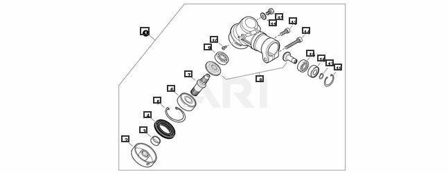 P021027320 Genuine Shindaiwa Echo GEAR CASE ASSY t282 t282x