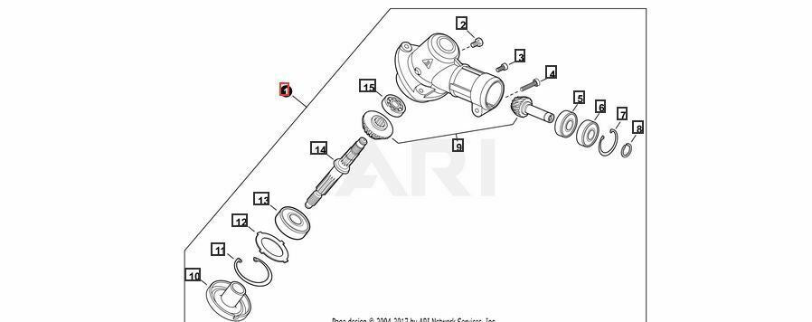 P021052071 Genuine Shindaiwa / Echo GEAR CASE ASSY T262