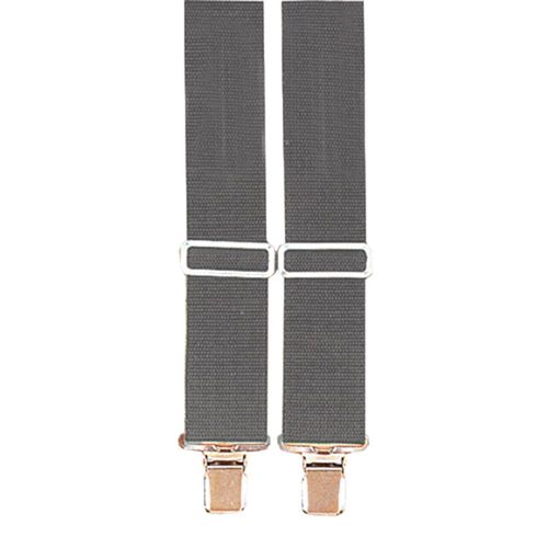 Heavy Duty Grey Suspenders (X-Large)