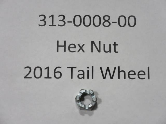 313-0008-00 - Bad Boy Mowers2016 Hex Nut 2016 Tail Wheel Assembly 313000800