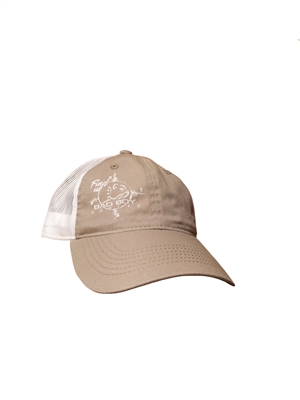 401-0019-18 - Bad Boy Mowers Tan/White Mesh Hat - New Logo 401001918