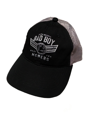 401-0079-01 - Bad Boy Mowers Black/Silver 98th Division Mesh Hat 401007901