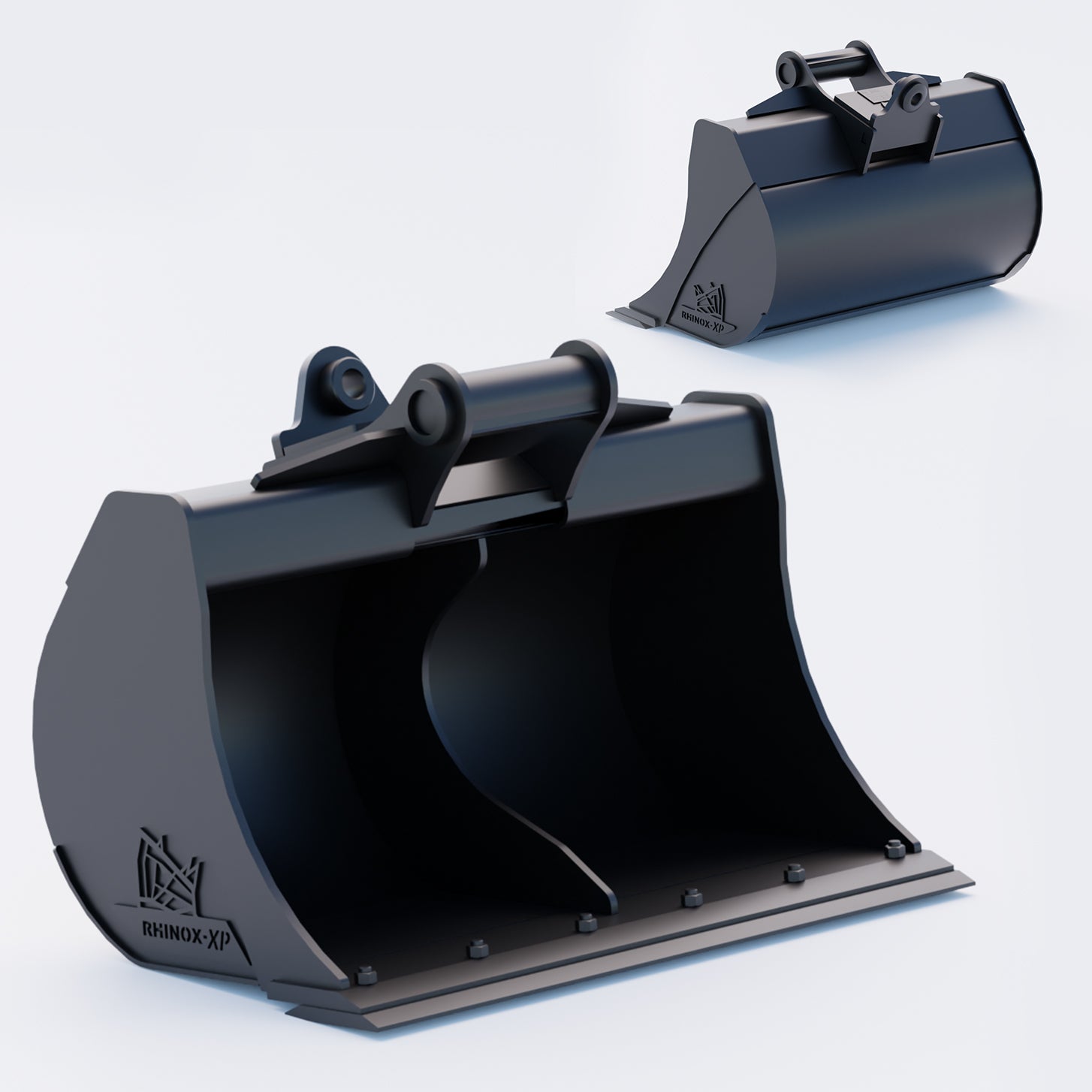 Heavy Duty Grading / Ditching Bucket to suit WainRoy Coupler QC27 (1.25" Pin), 36" or 48"
