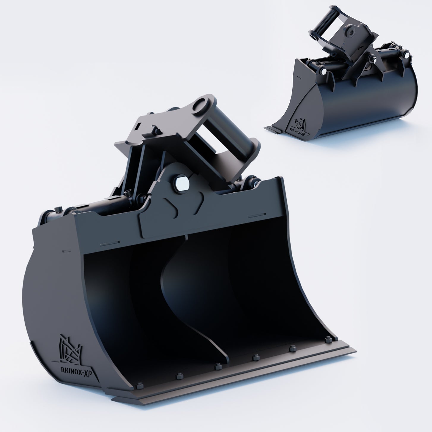 Heavy Duty Tilt Grading Bucket to suit WainRoy Coupler QC27 (1.25" Pin), 36" or 48"
