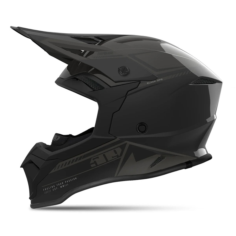 509 Atmosphere Open Face Snowmobile Helmet Black Ops