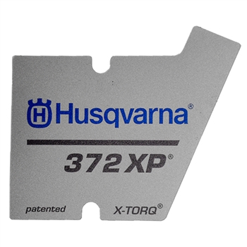 OEM Husqvarna 372 XP X-TORQ Starter Cover Decal