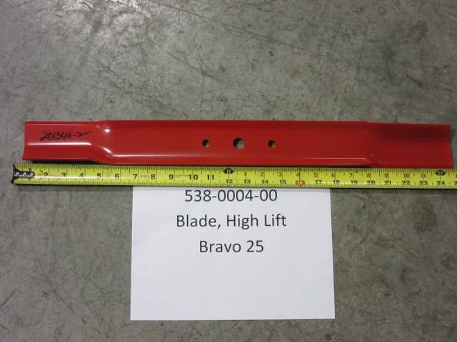 538-0004-00 - Bad Boy MowersBlade, High Lift, Bravo 25 (Tw) for Push Mower 538000400