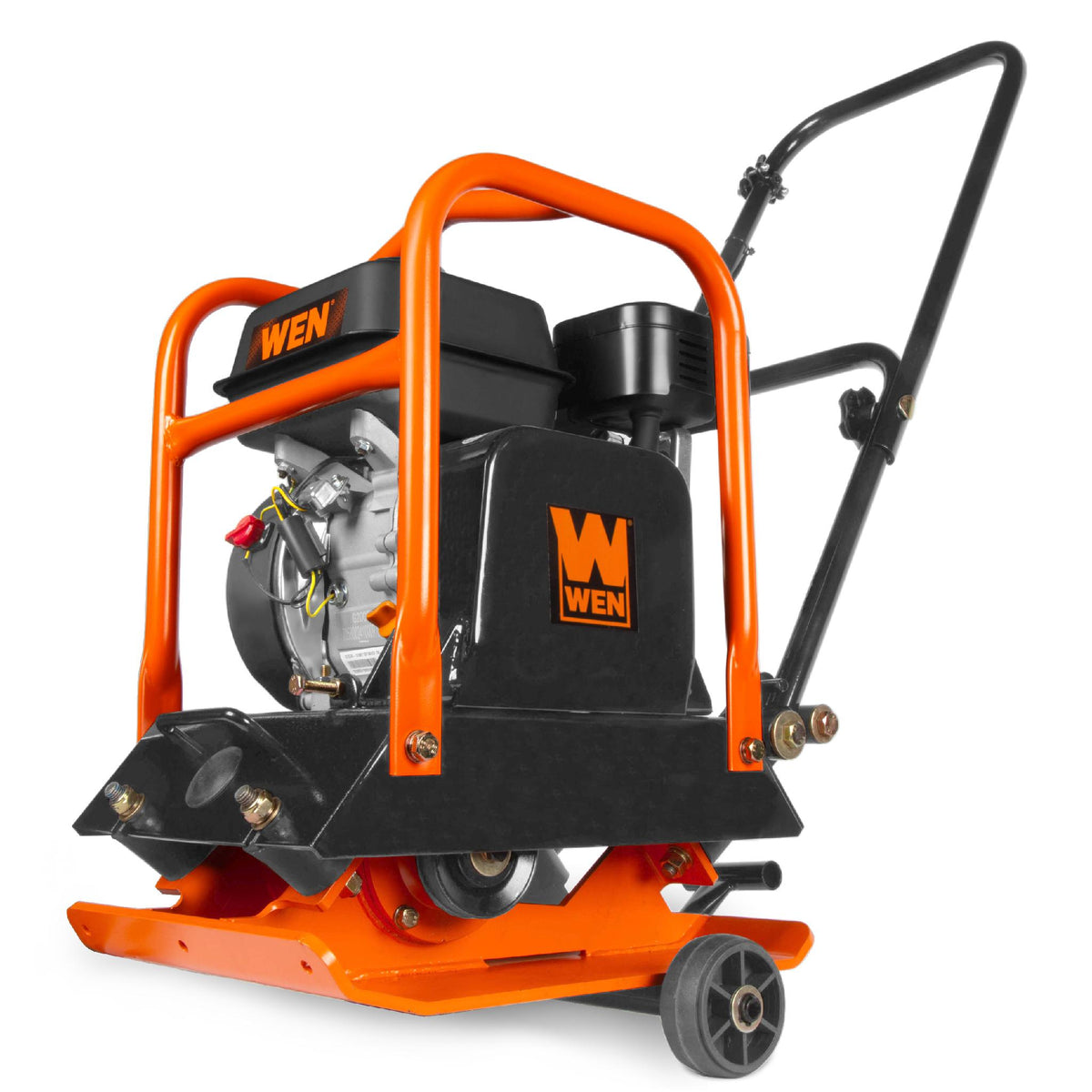 WEN 56096 6.5HP 196cc Plate Compactor with Wheels and 3350-Pound Compaction Force