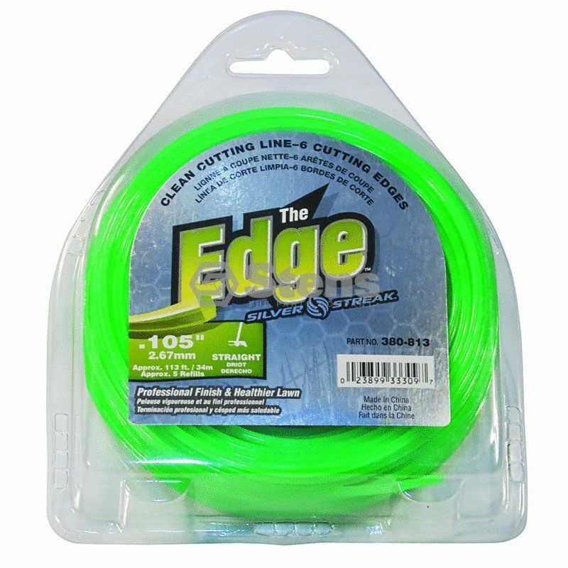 380-813 Edge .105 Trimmer Line STENS Silver Streak 1/2lb Donut (113ft)