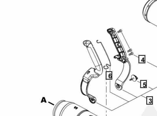 P021052870 Genuine Echo Handle assembly PB-8010H Hip Throttle Models Only