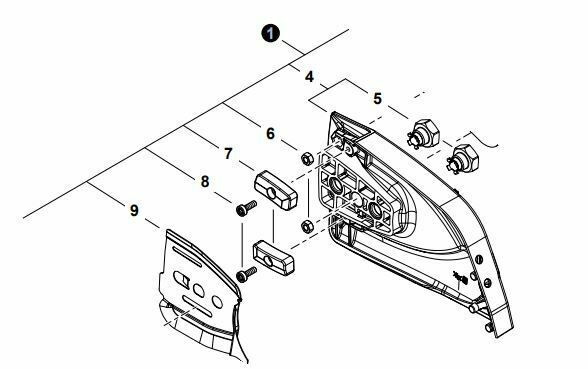 P100010090 Genuine Echo Cs-7310 Sprocket Guard Assembly cs-7310p