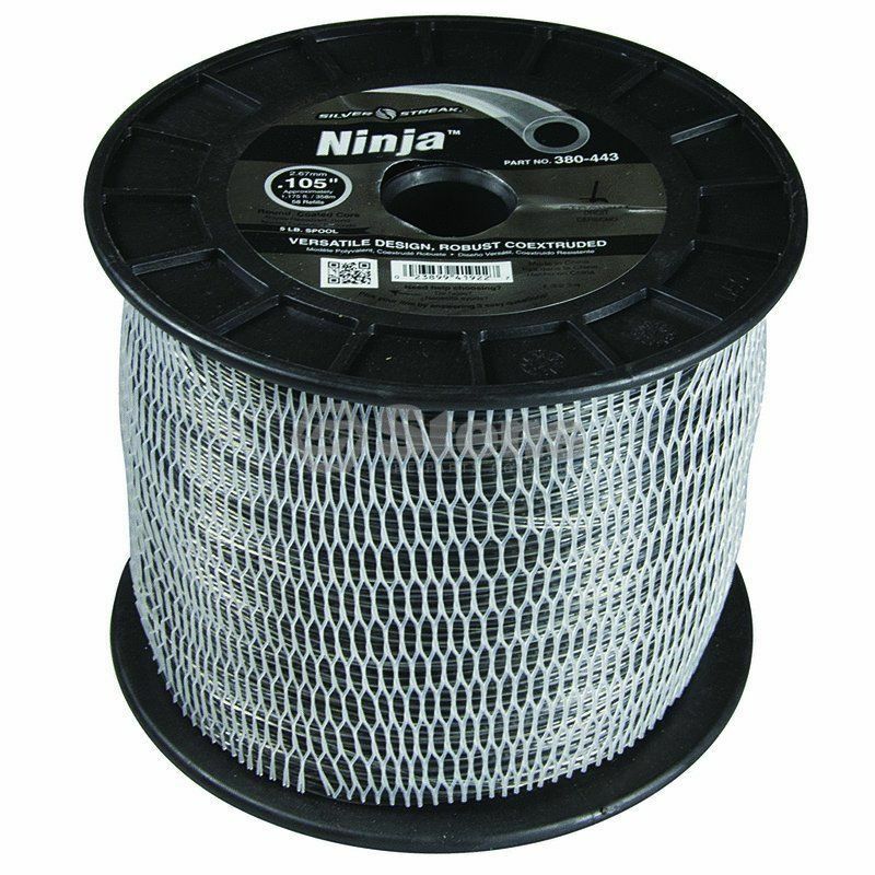 380-443 Ninja .105 Trimmer Line STENS Silver Streak 5lb Spool (1175ft)